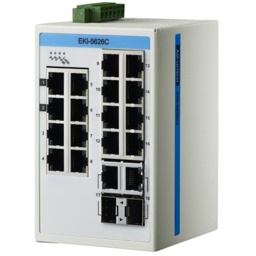 Switch Advantech EKI-5626CI-AE, 16 porturi