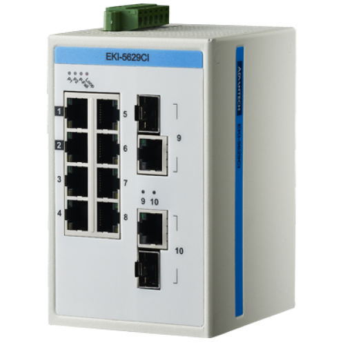 Switch Advantech EKI-5629CI-AE, 8 porturi