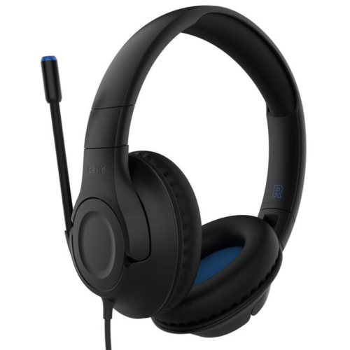 Casti cu microfon Belkin Inspire Kids, 3.5mm jack/ USB-C, Black