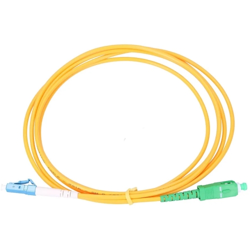 Patch Cord FO Extralink EX.10185, SC/APC - LC/UPC, Single-mode, 3 m, Yellow