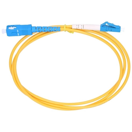 Patch Cord FO Extralink EX.12288, LC/UPC - SC/UPC, Single-mode, 1 m, Yellow