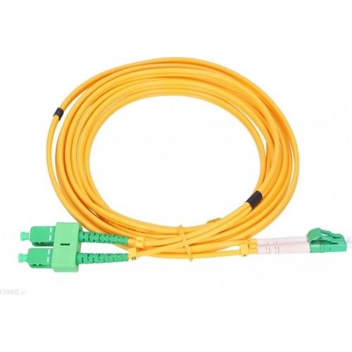 Patchcord Extralink EX.1353 Single Mode, LC/APC-LC/APC, 5m, Yellow