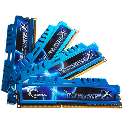 Kit Memorie G.SKILL RipjawsX 32GB, DDR3-1600Mhz, CL9, Quad Channel