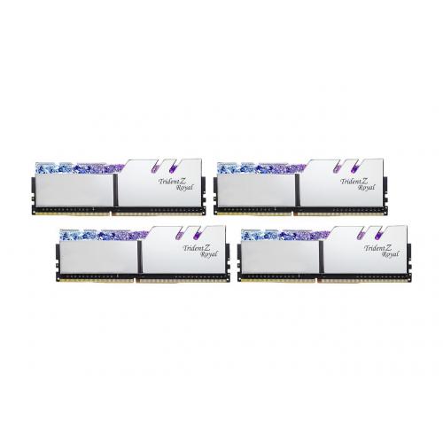 Kit Memorie G.SKILL Trident Z Royal RGB 128GB, DDR4-3600Mhz, CL16, Quad Channel