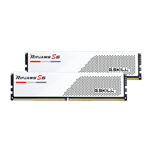 Kit Memorie G.Skill Ripjaws S5 White 32GB, DDR5-5600MHz, CL36, Dual Channel