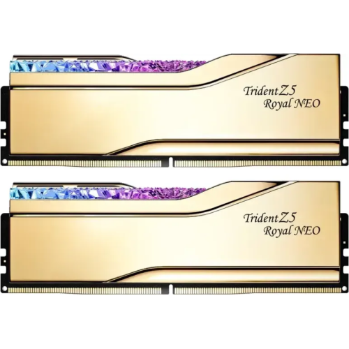 Kit Memorie G.Skill Trident Z5 Royal NEO RGB Gold AMD EXPO 48GB, DDR5-6000 MHz, CL28, Dual Channel