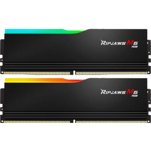 Kit Memorie G.Skill Ripjaws M5 RGB Black Intel XMP 3.0, 32GB, DDR5-6000MHz, CL36, Dual Channel