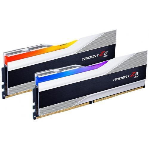 Kit Memorie G.Skill Trident Z5 RGB XMP 3.0 Silver 32GB, DDR5-7600Mhz, CL36, Dual Channel