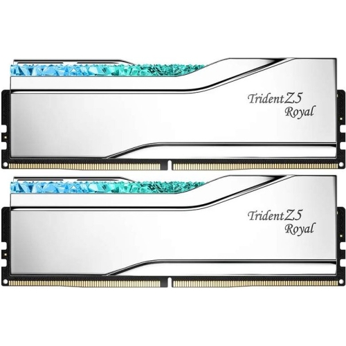 Kit Memorie G.Skill Z5 Royal Neo RGB Silver Intel XMP 3.0, 32GB, DDR5-8000 MHz, CL38, Dual Channel