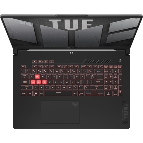 Laptop ASUS TUF Gaming A17 FA707NUG-HX163, AMD Ryzen 7 7445HS, 17.3 inch, RAM 16GB, SSD 2TB, NVIDIA GeForce RTX 4050 6GB, No OS, Mecha Gray