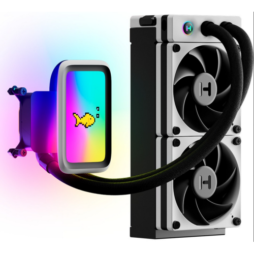 Cooler procesor HYTE Q60 THICC, qRGB LED, 2 x 120 mm, Black-White