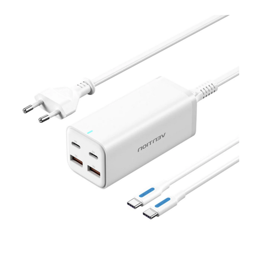 Incarcator retea Vention 4FBSWG-EU, 4 x USB-C, 100 W, White