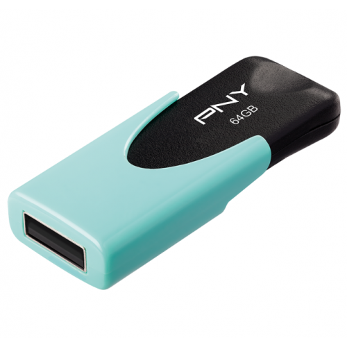 Memorie USB PNY Attache 4 Pastel 16GB, USB 2.0, Aqua