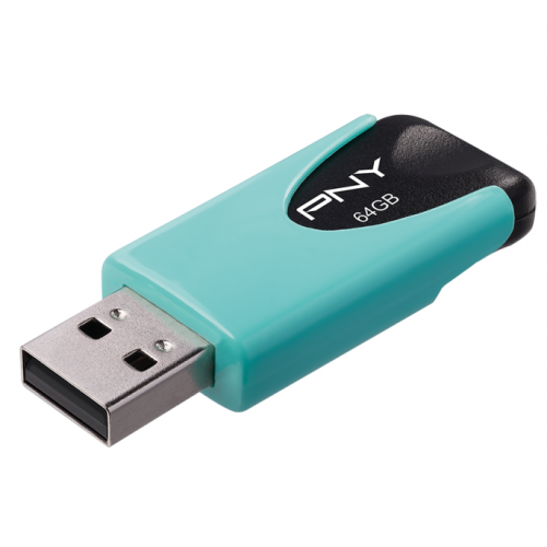 Memorie USB PNY Attache 4 Pastel 16GB, USB 2.0, Aqua