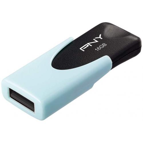 Memorie USB PNY Attache 4 Pastel 16GB, USB 2.0, Blue
