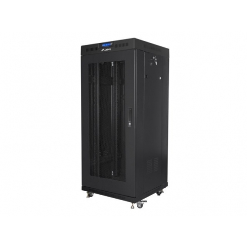 Rack Lanberg FF01-6627-23BL, 27U, 600x600, Black