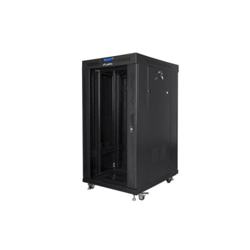 Rack Lanberg FF01-6822-12BL, 19 inch, 22U, 600 x 800 mm, Black