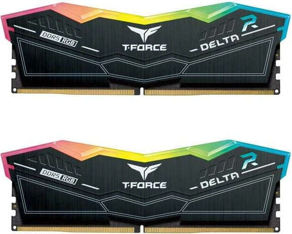 Kit Memorie TeamGroup T-Force Delta RGB Black Intel XMP 3.0 32GB, DDR5-6000 MHz, CL 30, Dual Channel