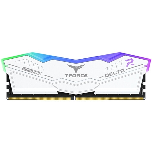 Kit Memorie TeamGroup T-Force Delta RGB White Intel XMP 3.0 32GB, DDR5-6000 MHz, CL 30, Dual Channel