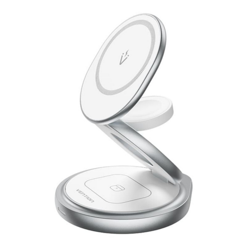 Incarcator Wireless Vention FGEI0, USB-C, 15W, Silver