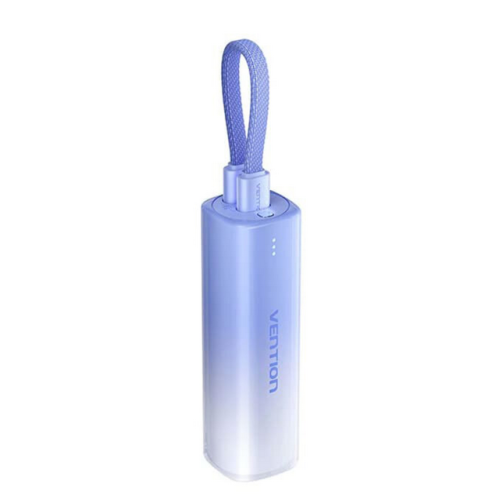 Baterie portabila Vention FHWL0, 5000 mAh, 1 x USB-C, 1 x Lightning, Blue
