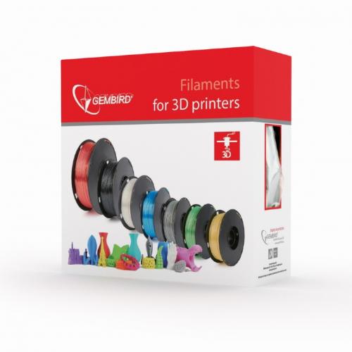 Filament Gembird ABS, 1.75mm, 1kg, White