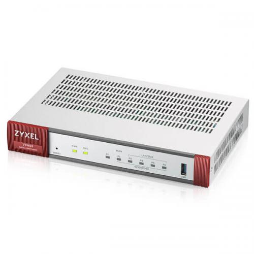 Zyxel VPN50 Firewall, 50xVPN, 10xSSL, 1xWAN, 4xLAN/DMZ, 1xSFP, WiFi Controler