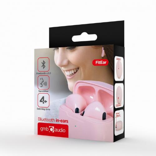 Handsfree Gembird FitEar-X200P, Pink