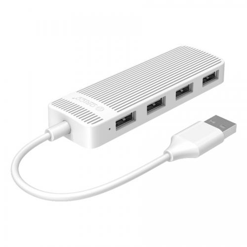 HUB USB Orico FL02, 4x USB 2.0, White