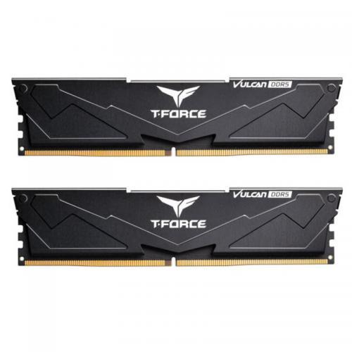 Kit Memorie TeamGroup T-Force Vulcan Black 32GB, DDR5-5200MHz, CL40, Dual Channel