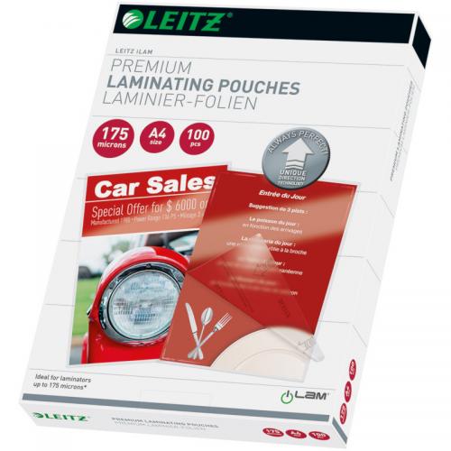 Folie pentru laminare la cald Leitz iLAM UDT A4, 175 microni, 100buc/set