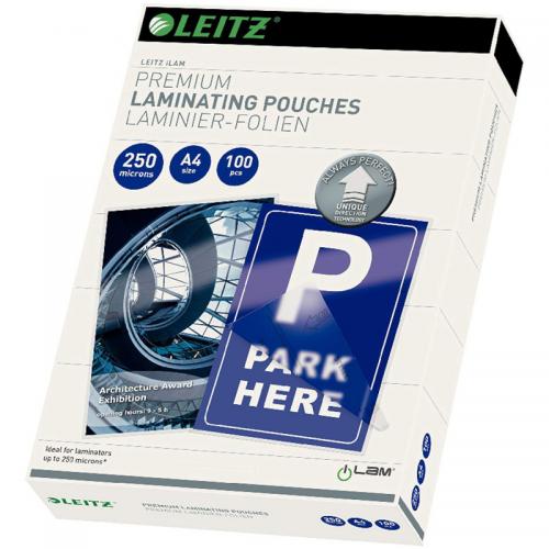 Folie pentru laminare la cald Leitz iLAM UDT A4, 250 microni, 100buc/set