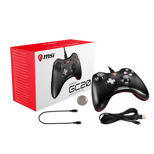 Gamepad MSI Force GC20, USB, Black