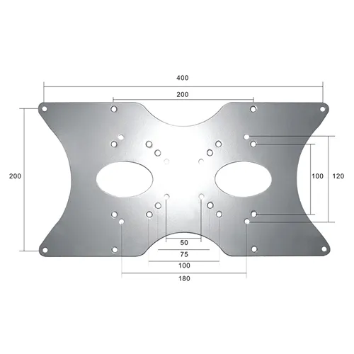 Adaptor VESA Neomounts by Newstar  FPMA-VESA400, 400x200mm, suporta pana la 35kg, argintiu