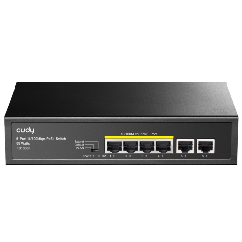 Switch Cudy FS1006P, 4 porturi, PoE