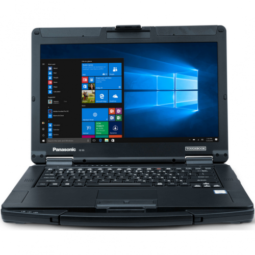 Laptop Panasonic ToughBook 55, Intel Core i5-1345U, 14inch Touch, RAM 8GB, SSD 512GB, Intel Iris Xe Graphics, Layout DE, Windows 11 Pro, Black
