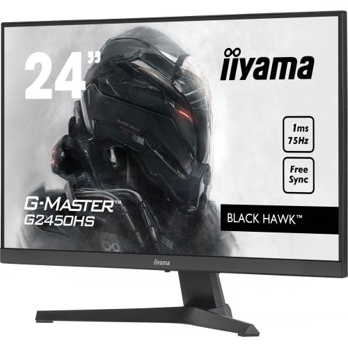 Monitor LED Iiyama G-MASTER Black Hawk G2450HS-B1, 23.8inch, 1920x1080, 1ms, Black