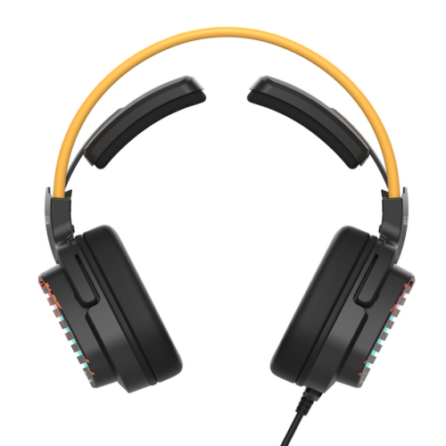 Casti cu microfon A4Tech Bloody G565, RGB LED, USB-A, Black-Yellow