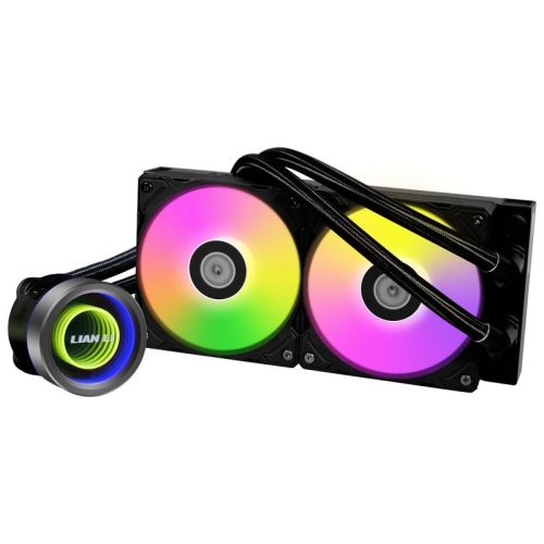 Cooler procesor Lian Li Galahad II Trinity 240, ARGB LED, 2 x 120 mm, Black