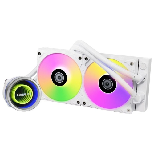 Cooler procesor Lian Li Galahad II Trinity 240, ARGB LED, 2 x 120 mm, White
