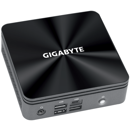 Desktop GIGABYTE BRIX, Procesor Intel® Core™ i3-10110U 2.1GHz Comet Lake, no RAM, no Storage, UHD Graphics, no OS