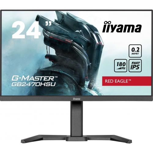 Monitor LED Iiyama G-MASTER Red Eagle GB2470HSU-B6, 23.8inch, 1920x1080, 0.2ms, Black