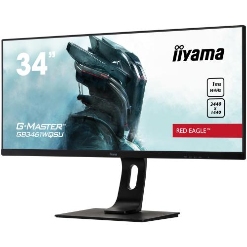 Monitor LED IIyama G-MASTER GB3461WQSU-B1, 34inch, 3440x1440, 1ms, Black