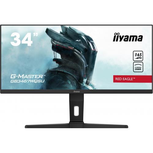 Monitor LED Curbat Iiyama G-MASTER Red Eagle GB3467WQSU-B5, 34inch, 3440x1440, 0.4ms, Black