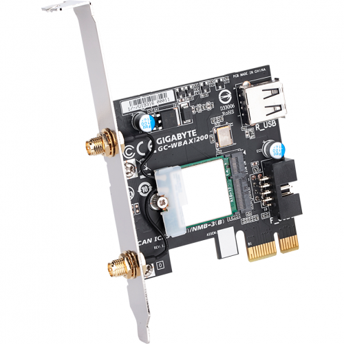 Placa de retea wireless GIGABYTE GC-WBAX1200, PCI Express x1