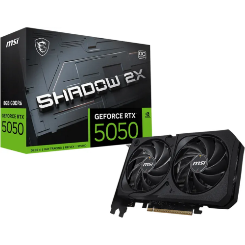 Placa video MSI nVidia GeForce RTX 5050 SHADOW 2X OC 8GB, GDDR7, 128 bit