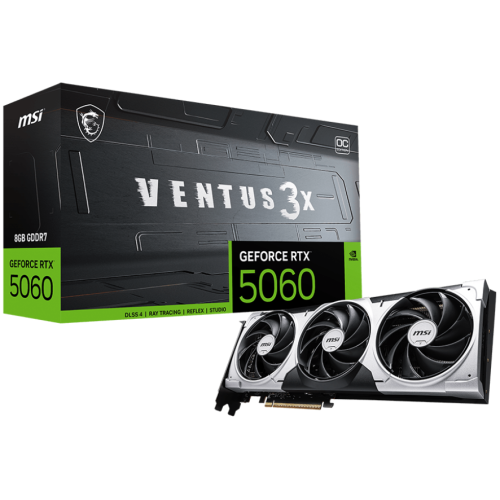 Placa video MSI nVidia GeForce RTX 5060 VENTUS 3X OC 8GB, GDDR7, 128 bit