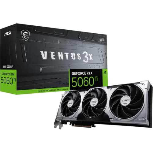 Placa video MSI nVidia GeForce RTX 5060 Ti VENTUS 3X OC 8GB, GDDR7, 128 bit