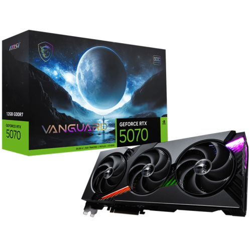 Placa video MSI nVidia GeForce RTX 5070 VANGUARD SOC 12GB, GDDR7, 192 bit