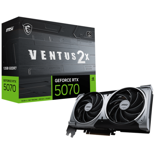 Placa video MSI nVidia GeForce RTX 5070 VENTUS 2X 12GB, GDDR7, 192 bit